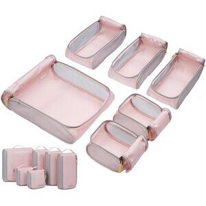 Keep Shape Packing Cubes for Travel, 6 Set Travel Cubes for Packing, Lightweight